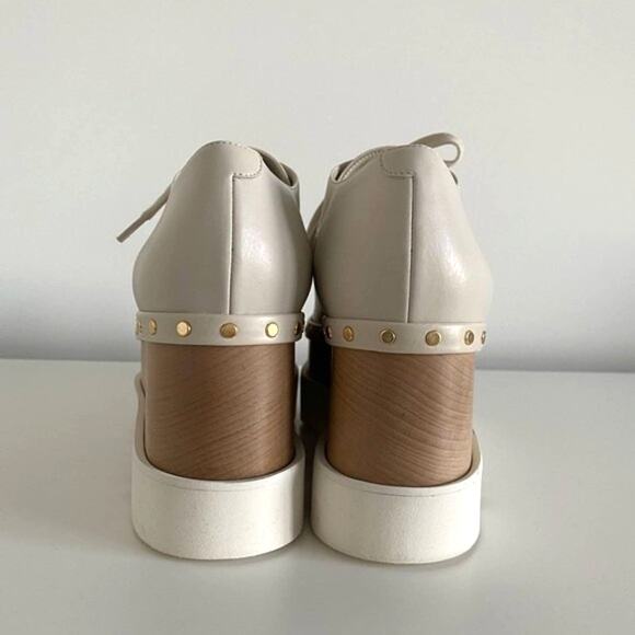 New Stella McCartney Elyse Ivory Vegan 80mmPlatform Shoes Size 40 / US 10 - Picture 8 of 15